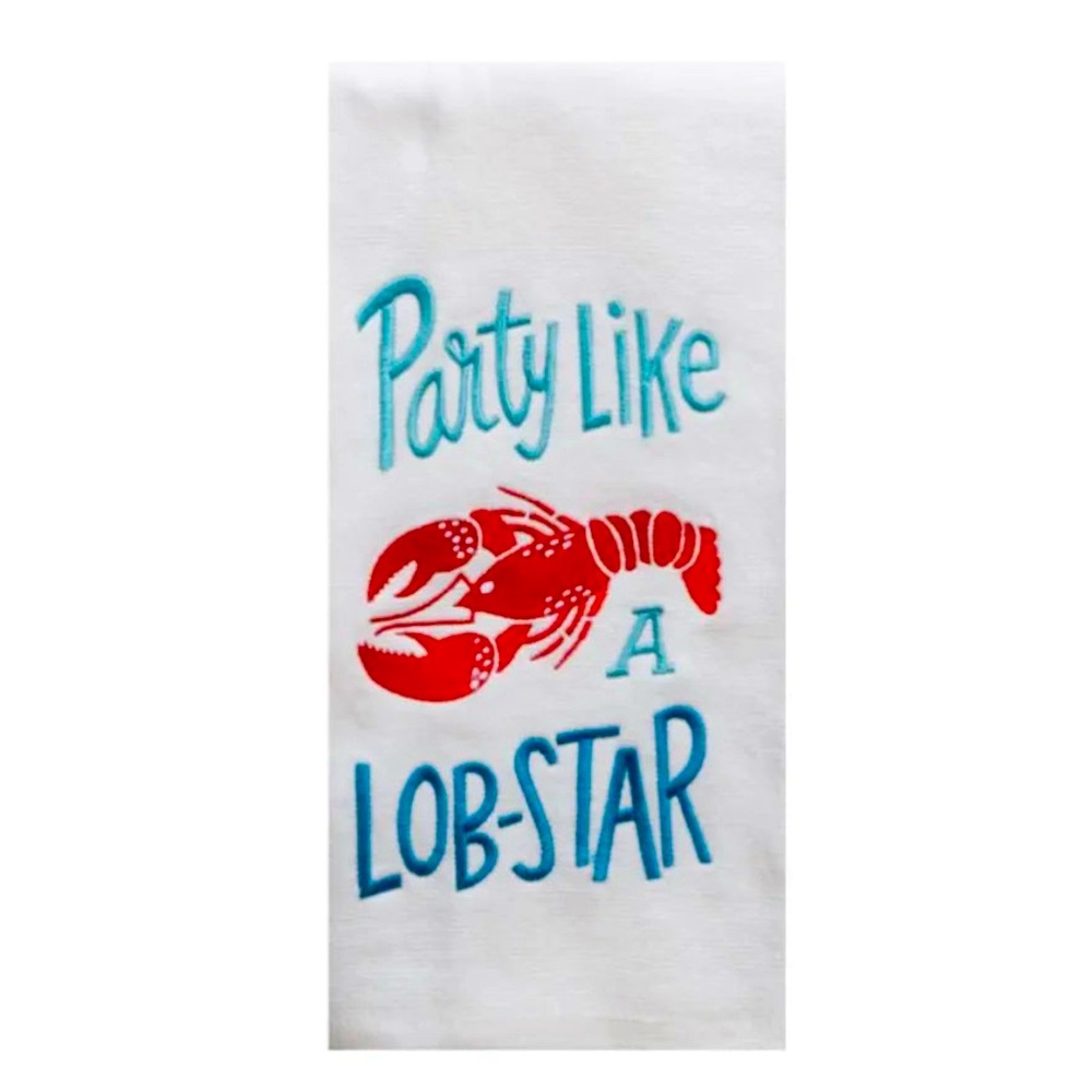 NEW Tea Towel: Party Like A Lob-Star 100%. Cotton